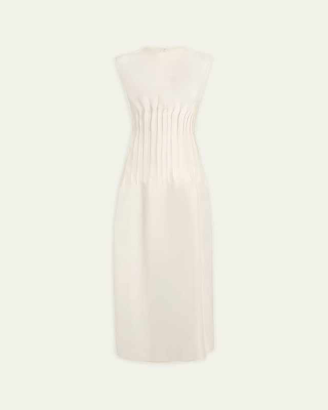 Wes Pleated Silk Maxi Dress